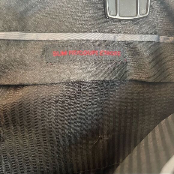 Men’s Slim Fit Black Suit Pants - Picture 8 of 8